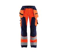 Blaklader 71561811 PANTALON HAUTE VISIBILITÉ POUR DAMES , Orange/Bleu marine, taille D23