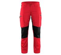 Blaklader 71591845 PANTALON DE SERVICE POUR DAMES EN STRETCH, Rouge/ Noir, taille C44