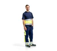 Blaklader Pantalon Artisan haute visibilité Marine/Jaune fluo - 152913708833