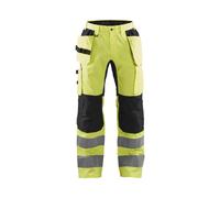 Blaklader Pantalon Artisan Haute Visibilité +Stretch - Jaune Fluo/Noir
