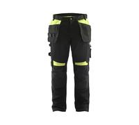 Blaklader Pantalon Artisan - Noir/Jaune Fluo