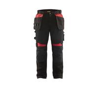 Blaklader Pantalon artisan - Noir/Rouge