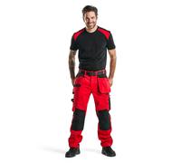 Blaklader Pantalon Artisan - Rouge/Noir