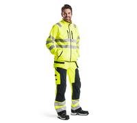 Blaklader Pantalon Artisan Softshell 156725173399 - Jaune fluo/Noir