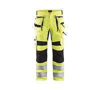 Blaklader - Pantalon artisan stretch haute-visibilité - 3389 Jaune fluo/Marine 19951831