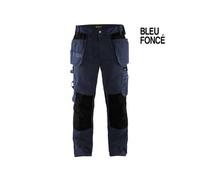 BLAKLADER Pantalon de travail artisan - 1555 - Bleu foncé / Noir - 38 - Jambes courtes