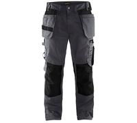 BLAKLADER Pantalon de travail artisan - 1555 - Gris foncé / Noir / Jambes longues / 44