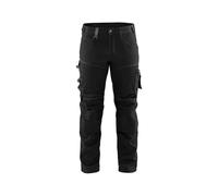 BLAKLADER Pantalon de travail stretch artisan 1799 - Noir 2XL - FR(52) - SE(C58) - Standards - Vêtements de travail