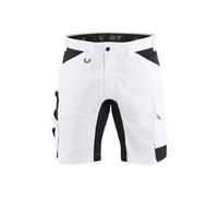 Blaklader Short de Travail Peintre Stretch 2D - Blanc/Noir L - FR(46) - SE(C52) - Standards - Vêtements de Travail