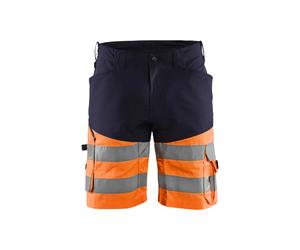 Blaklader Short haute-visibilité +stretch Marine/Orange fluo - 154118118953