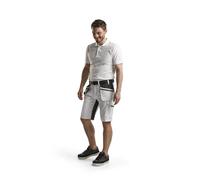 Blaklader Short Peintre +Stretch - Blanc/Gris Foncé