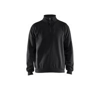 Blaklader Sweat de Travail col zippé 3587 Noir M - Vêtements de Travail