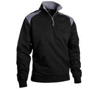 Blakläder Sweat bicolore 3353 col camionneur zippé coton Noir XXL