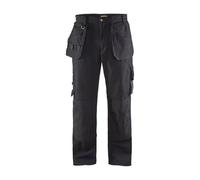 Blakläder Pantalon Artisan 1530 renforcé 100% toile de coton, poches flottantes Noir 48