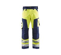 Blakläder 156618113389D96 Pantalon haute visibilité Taille D96 Jaune/Bleu Marine