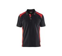 Blakläder 332410509956XL Chemise polo Taille XL Noir/Rouge