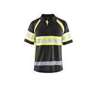 Polo anti-UV haute visibilité Blaklader Noir XS
