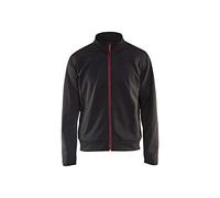 Blakläder 336225269956S Sweat zippé, Noir/rouge, S