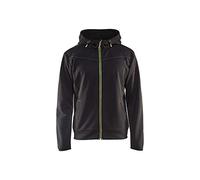 Blakläder 336325269933XS Sweat zippé, Noir/jaune, XS