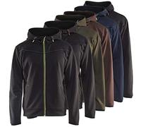 Blakläder 336325269956XXXL Sweat zippé, Noir/rouge, XXXL