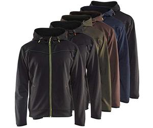 Blakläder 336325269956XXXL Sweat zippé, Noir/rouge, XXXL