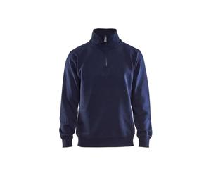 Blakläder 336510488800M Sweat avec 1/2 fermeture Taille M Marine Bleu