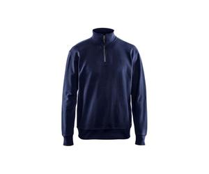 Blakläder 336911588900XL Sweat col Camionneur Taille XL Bleu Marine
