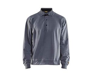 Blakläder 337011589400M Sweat col polo Taille M Gris