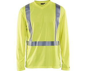 Blakläder 338310113300XXXL T-Shirt manches longues classe 2 Taille XXXL Jaune
