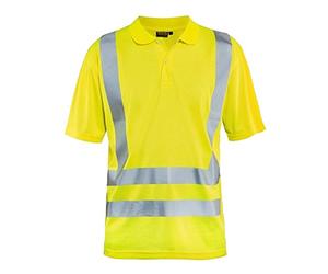 Blakläder 339110113300XXXL Polo à manches longues, Taille XXXL, Jaune
