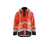 Blakläder 430220035599XS Veste de pluie haute-visibilité "Level 2" Taille Rouge/Noir, XS