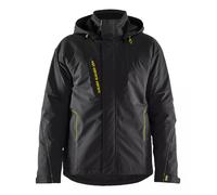 Blåkläder 4484 Veste D'hiver Légère Extensible Dans 4 Directions - Noir/Jaune Haute Visibilité - XL