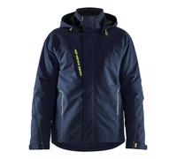 Blåkläder 4484 Veste D'hiver Légère Extensible Dans Les 4 Sens - Bleu Marine Foncé/Jaune Haute Visibilité - M