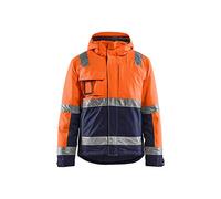 Blakläder BLAKLÄDER Blouson d'hiver de signalisation, orange / bleu marine, Taille unisexe: 2XL Quantité:1