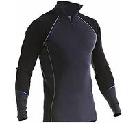 Blakläder 489917329699XXXL Merino Haut de sous-vêtement avec zippé Taille XXXL Gris/Noir