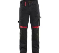 Pantalon artisan BLAKLADER Sans poches flottantes T.38 - NOIR/ROUGE - 155618609956-38