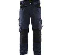 Pantalon artisan BLAKLADER Sans poches flottantes T.46 - MARINE FONCE/NOIR - 155618608699-46 Noir G