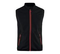 Blakläder Blakläder Gilet Softshell Service Plus, Noir / rouge, Taille unisexe: L Quantité:1