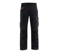 Blakläder Blakläder Pantalon de maintenance Service Plus, Noir / rouge, Taille de confection DE: 106 Quantité:1