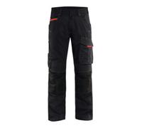 Blakläder Blakläder Pantalon de maintenance Service Plus, Noir / rouge, Taille de confection DE: 26 Quantité:1