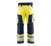 Blakläder Blakläder Pantalon de signalisation, jaune / bleu marine, Taille de confection DE: 48 Quantité:1