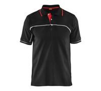 Blakläder BLAKLÄDER Polo-shirt Service Plus, noir / rouge, taille unisexe : S Quantité:1