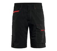 Blakläder Blakläder Shorts de maintenance Service Plus, Noir / rouge, Taille de confection DE: 48 Quantité:1