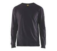 Blakläder BLAKLÄDER T-shirt ignifugé à manches longues, Bleu marine, Taille unisexe: M Quantité:1