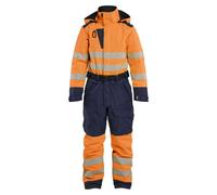 Blakläder, combinaison de travail d'hiver haute visibilité pour femmes, modèle 6726, couleur : orange haute visibilité/bleu marine, taille : S