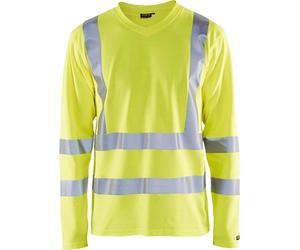 BLAKLÄDER® Herren Warnschutz-Langarmshirt 3381 gelb Größe XS