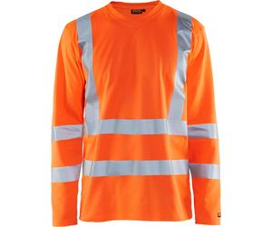 BLAKLÄDER® Herren Warnschutz-Langarmshirt 3381 orange Größe L