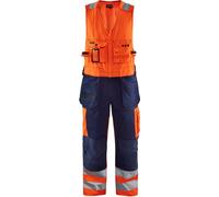 Blakläder Pantalon combiné haute visibilité 2653 1804 en diverses couleurs, couleur:orange/bleu marine, taille:D116 (D29)
