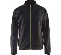 Blakläder Veste sweat zippée 3362, Couleur:noir/jaune, Taille:M