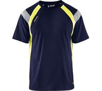 Blakläder Vêtements 33321030 T-shirt Blakläder bleu marine/jaune Taille
